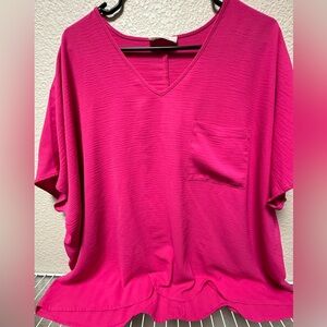 Zenana Hot Pink M Top
